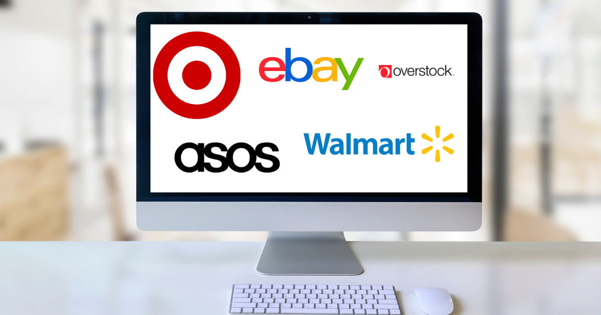 Woman smiling while browsing online deals on her laptop — top 10 websites for the best online deals
