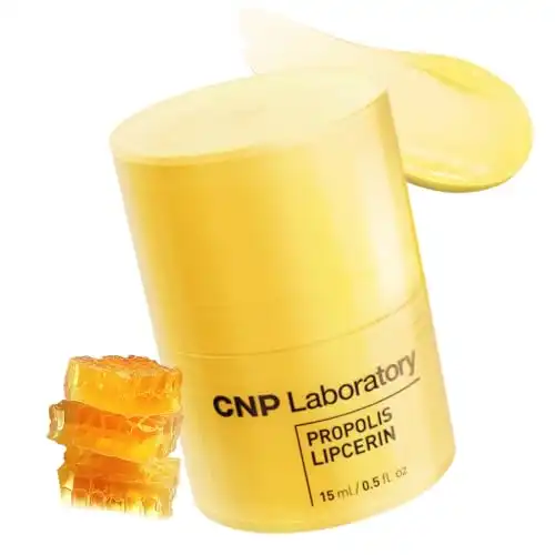 CNP Honey Lip Butter - Propolis Lipcerin Original, Hydrating Overnight Manuka Lip Balm & Mask, 12hrs Long-lasting Moisture, Gifts for Women, Korean Skin Care, 0.5 fl.oz.
