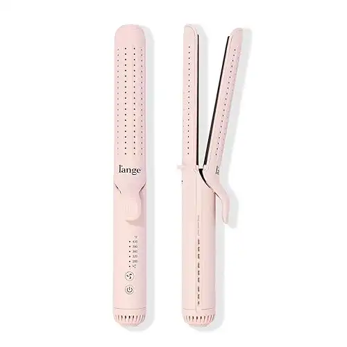L'ANGE HAIR Le Duo Grande 360 Airflow Styler | 2-in-1 Curling Wand & Titanium Flat Iron Professional Hair Straightener and Curler with Cooling Air Vents to Lock in Style | Adjustable Temp