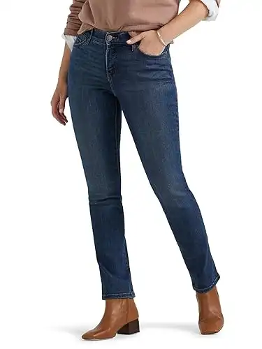 Lee Women's Ultra Lux Comfort with Flex Motion Straight Leg Jean