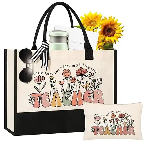 Personalized Teacher Tote Bags